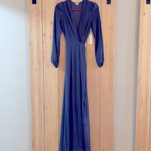 Blue Long Sleeve dress